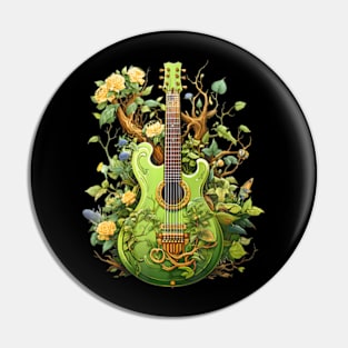 Acoustic Guitar Tree Of Life Guitar Player Guitarist Pin