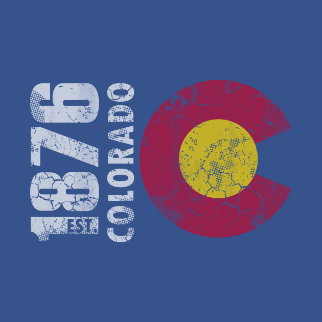 Discover 1876 Colorado Vintage Fade - Colorado - T-Shirt