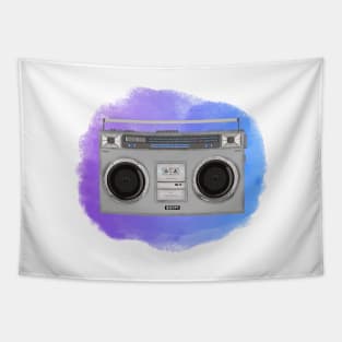 Old School Boombox Tapestry