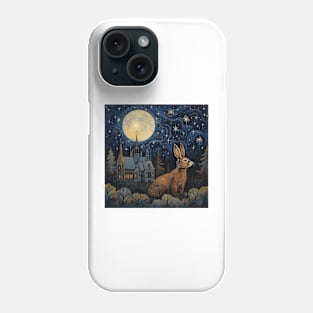 Hare, Pagan Hare, Pagan Art, Moon, Animal, Phone Case