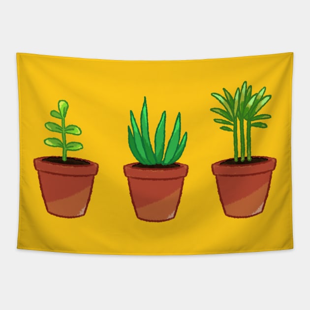 Green thumb Tapestry by wikiyea