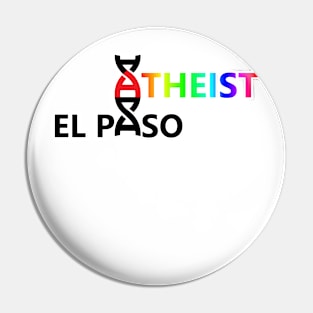 El Paso Atheist LBGTQ+ Logo Pin