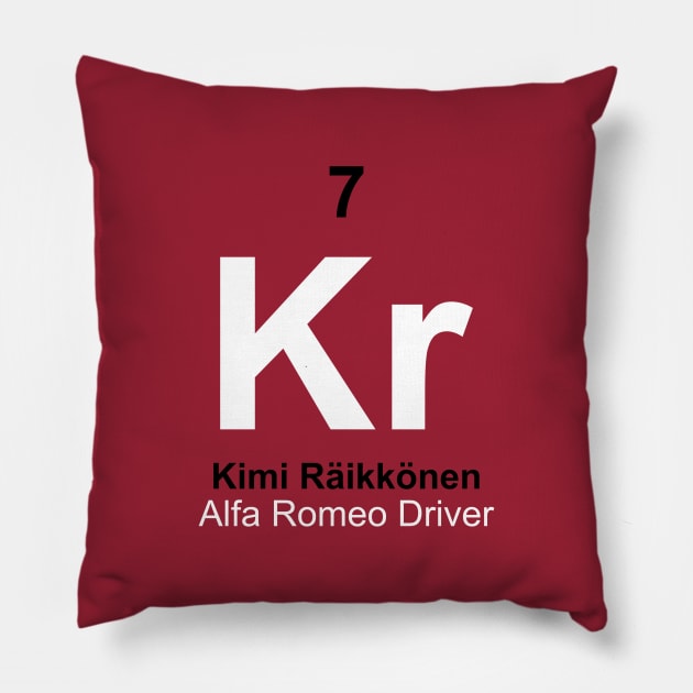 Kimi Driver Element Pillow by GreazyL