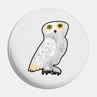 White owl Pin