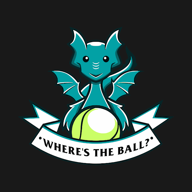 Tennis Dragon, Where's the ball by Mudoroth