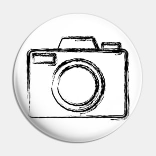 Camera Outline, Vector Artwork, Design Pin