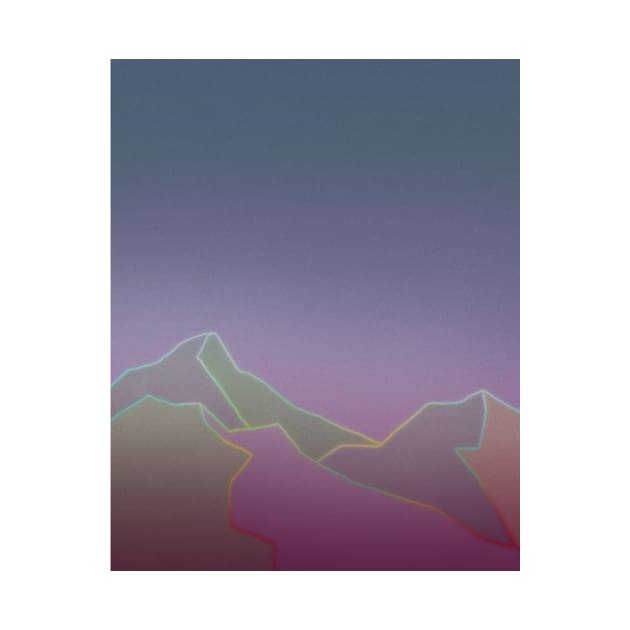 Minimalistic mountains by Kakonina