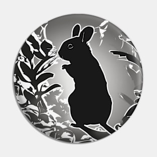 Chinchillas Shadow Silhouette Anime Style Collection No. 17 Pin