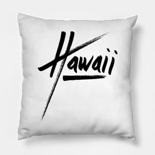 Hawaii 1 - black Pillow