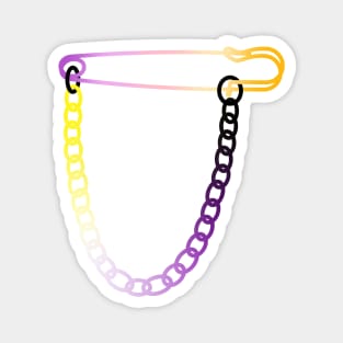 Nonbinary NBLW Safety Pin Magnet
