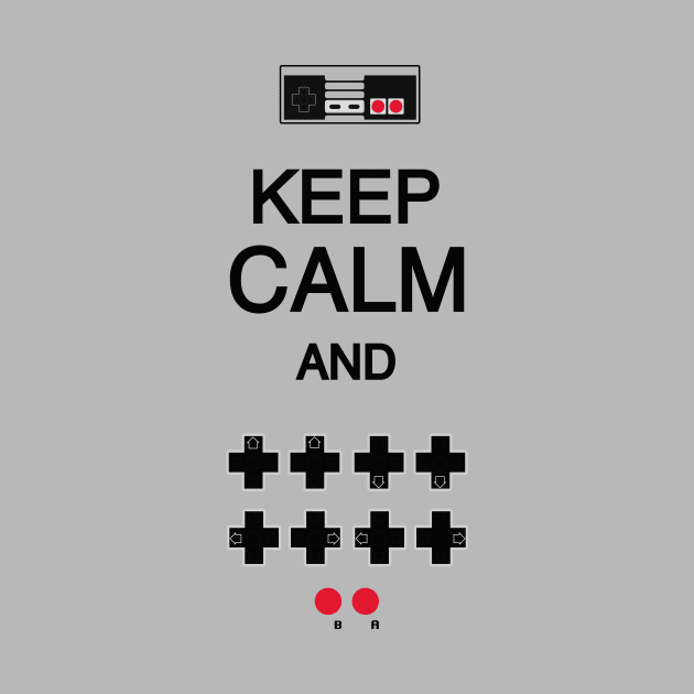 Keep Calm Konami Code by DROLO