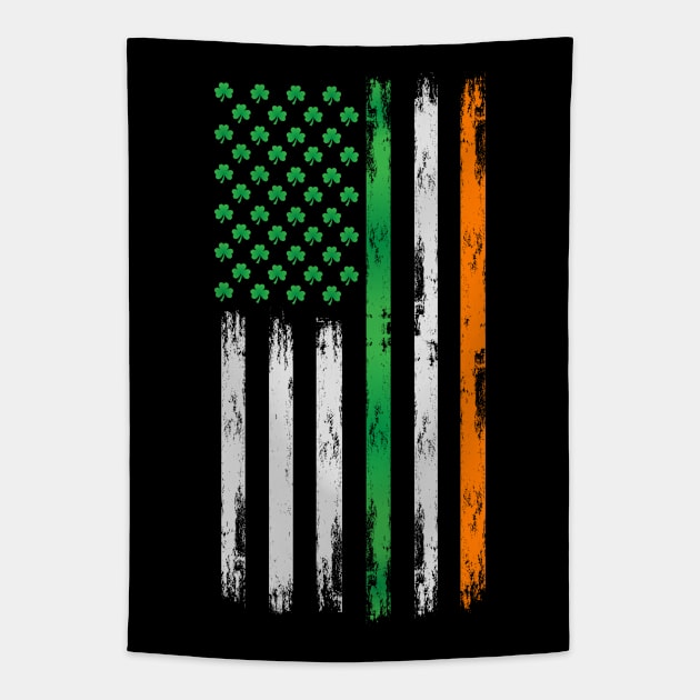 Irish American Flag | Patrick's Day Tapestry by Houseofwinning