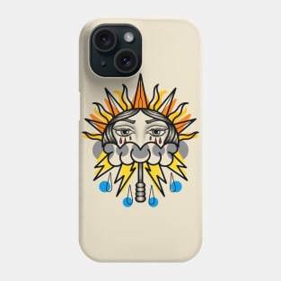 Umbrella Tattoo Design Phone Case