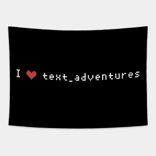 I heart text adventures Tapestry