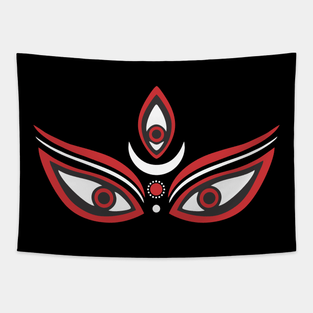 KALI EYE Tapestry by kaliyuga