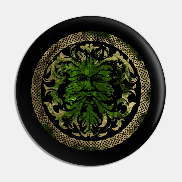 The Green Man Pin by Nartissima