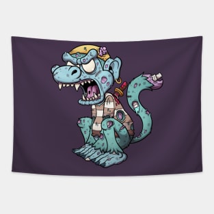 Zombie Pirate Monkey Tapestry