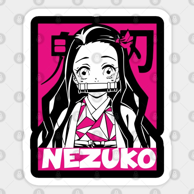 Nezuko | Demon | Peeker Anime Stickers for Cars