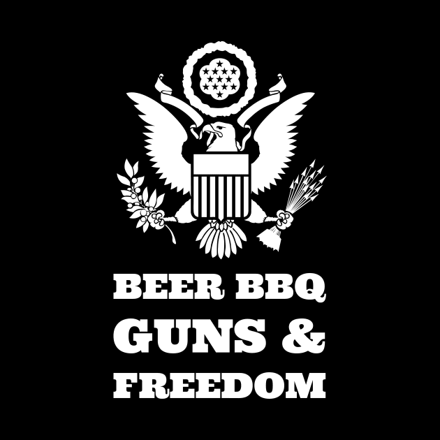Beer BBQ Guns & Freedom by Room Thirty Four