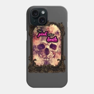 The pink color death - gothic pink roses Phone Case