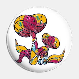 Poisonous Mushroom Pin