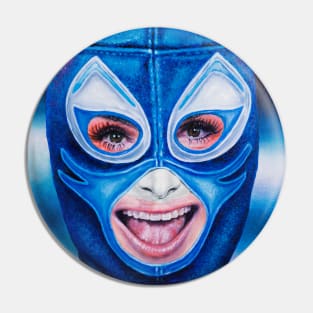 Dylan: Wrestling Mask Portrait Pin