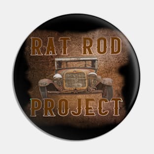 Rockabilly Rat Rod Project Pin