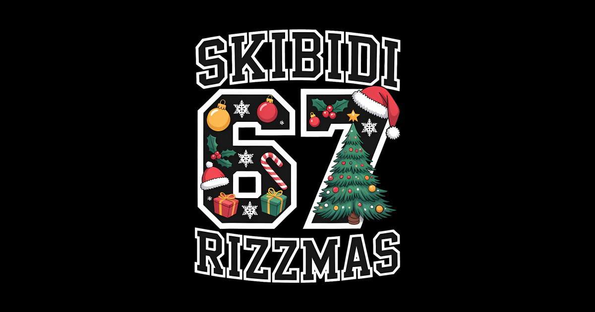 Six Rizzmas Skibidi 2025 Holiday Festive Meme Seven Happy - Skibidi ...