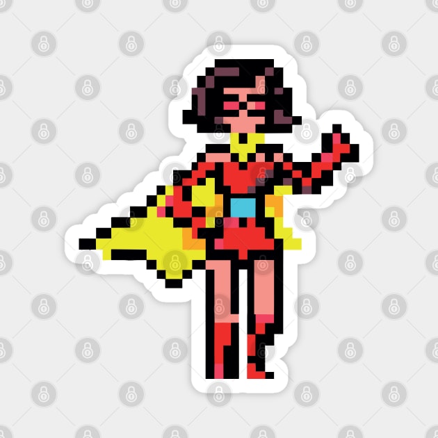 Superheroine Mag Magnet by wamtees