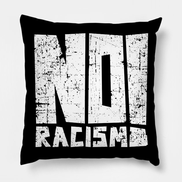 No Racism Pillow by crayonKids