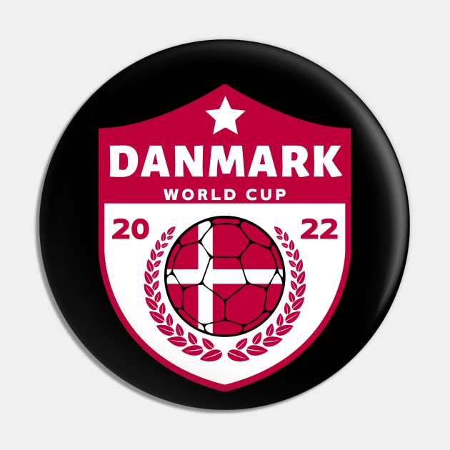 Danmark Football Pin by footballomatic