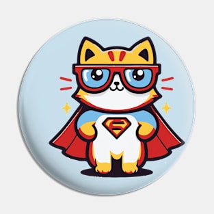 Cute Cat Kitty Kitten Kawaii Superhero Super Hero Tribute - anime cute cat japanese kawaii food kawaii animals children gift idea kids kid gift idea father Pin