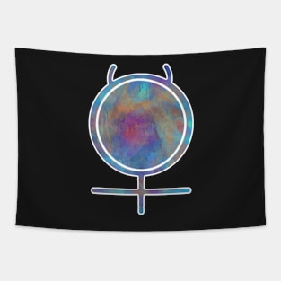 Mercury Astronomical Symbol Tapestry