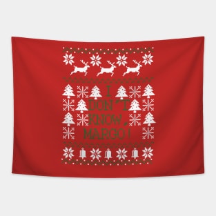 Margo Christmas Movie Vacation Ugly Christmas Pixel Design Tapestry