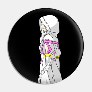 Mysterious White Girl Lady Shiro Spider Shiraori Wakaba Hiiro Kumo Pin