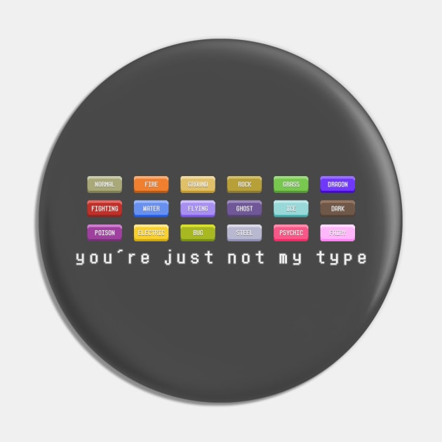 You're Not My Type Pin by nochi