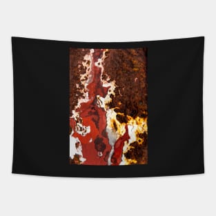 Rust, red, white, I Tapestry