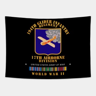 194th Glider Infantry Regiment - WWII w EUR SVC Tapestry