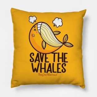Save The Whales ! Pillow