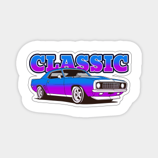 Classic Car- Camaro Illustration Magnet