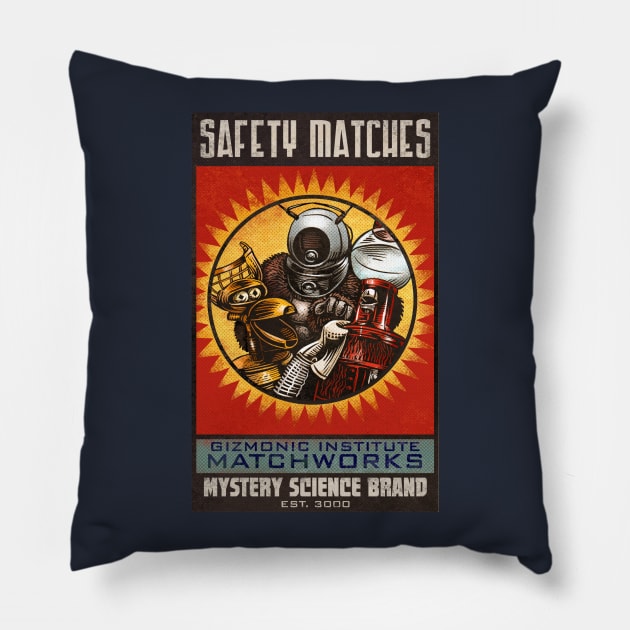 MST3K Matches Pillow by ChetArt