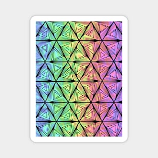 TRIPPY Triangle  Geometrical Designs Magnet