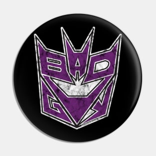 Bad Guy Logo (distressed) Pin