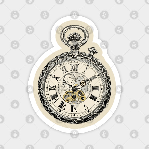 A classic Pocket watch Magnet by design/you/love