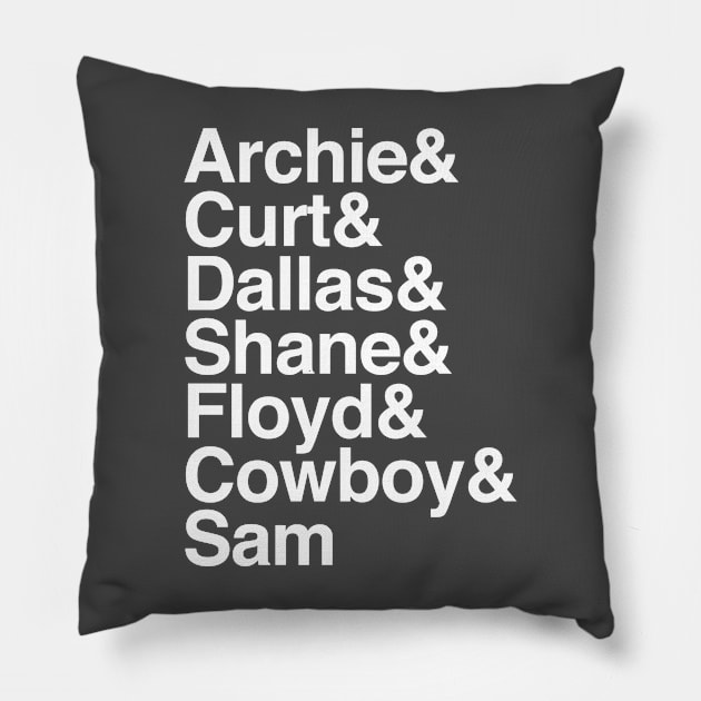 The Boys Of Death Island Ampersand Design Pillow by Old Gods of Appalachia