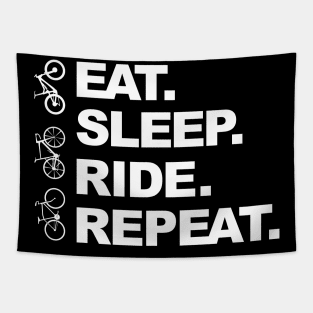 Eat Sleep RIDE Repeat Tapestry