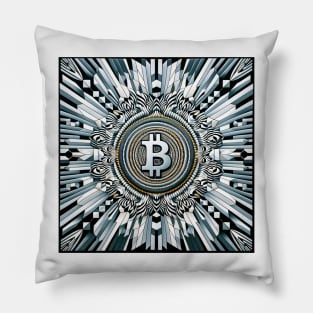 Cryptocurrency Kaleidoscope: Bitcoin Illusion Pillow