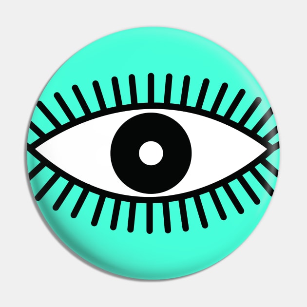 Eye wide open Pin by Polydesign