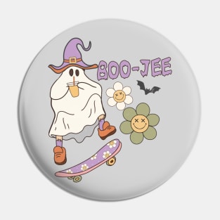 Spooky Season Cute Ghost Halloween Costume Boujee Boo Jee Pin