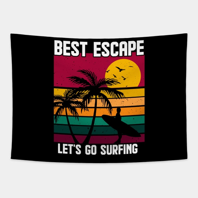 Lets go Surfing Tapestry by Dominic Becker